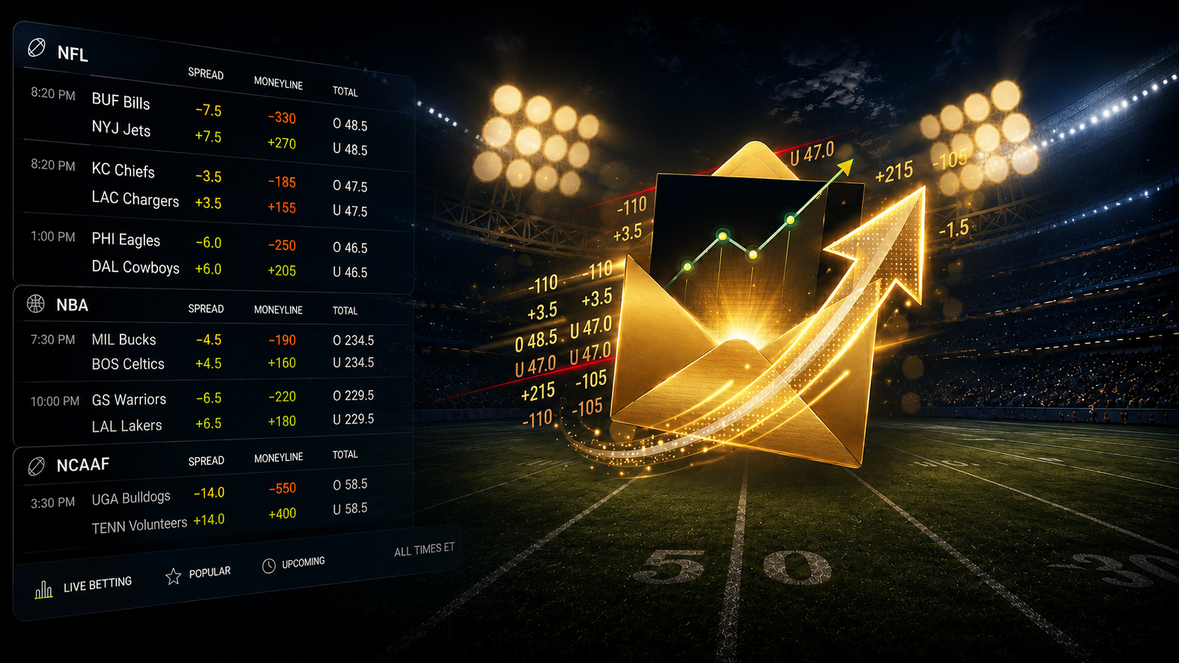 Betting Lines Background